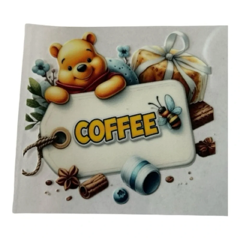 Winnie Coffee Cup Decal
